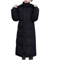 thumbnail image 1 of UTSJKR Women's Winter Puffer Jacket Warm Long Sleeve Hooded Down Coat Thick Padded Outerwear Black XL, 1 of 7