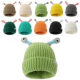 thumbnail image 1 of UTSJKR Cute Little Monster LED Knit Beanie, 2025 Winter Funny Knitted Hat, Cute Glowing Little Monster Knit Hat for Women Girl Beige, 1 of 4