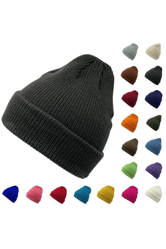 Warm Beanie Hat for Women,Classic Fleece Lined Warm Winter Beanies Caps Unisex Fashion Rib Knit Cuffed Skullies Cap Beige