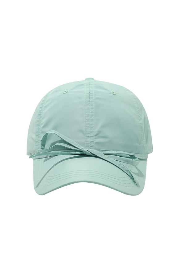 Womens Cute Bowknot Sun Hats Adjustable Trucker Hat Y2k Aesthetic Trendy Baseball Cap Preppy Stuff Blue