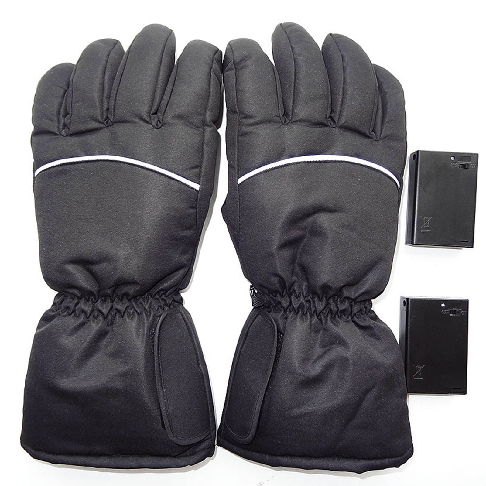 UTSJKR Electric Heating Gloves with Touchscreen Capability, Material, and Large Area Heating for Outdoor Activities Like Mountaineering, Hiking, and Skiing Black