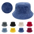 thumbnail image 1 of UTSJKR Everyday Corduroy Bucket Hat Unisex Trendy Soft Warm Lightweight Outdoor Fisherman Fun Vacation Getaway Wine, 1 of 2