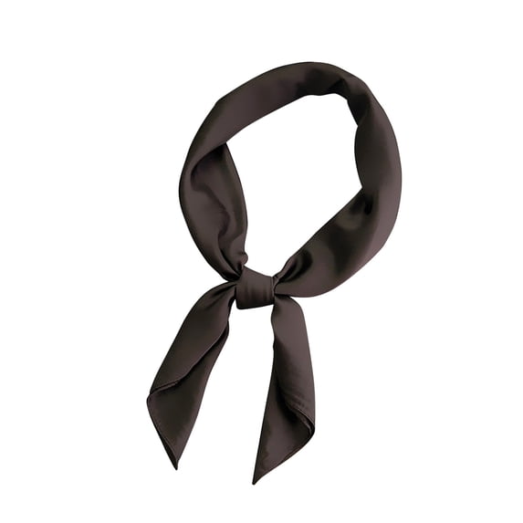 UTSJKR Hair Bandana Stain Silk Scarf for Women Neck Head Scarves Lightweight Headband 27.5 × 27.5 Inches Coffee