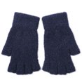 thumbnail image 1 of UTSJKR Half Finger Gloves for Women Men Fingerless Work Warm Thick Soft Knit Touchscreen Sports Gloves for Adults Navy, 1 of 5
