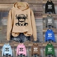 thumbnail image 1 of UTSJKR Highland Cow Sweatshirt Hoodie Cowgirl Shirt Funny Graphic Shirt Cute Shirt for Women Plus Size Oversized Pullover Tops Green XXL, 1 of 4