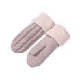 thumbnail image 1 of UTSJKR Knitted Wool Finger Gloves Warm Thickened Windproof Adult Mittens for Outdoor Use Fall Winter Spring Pair of Gloves Beige, 1 of 3