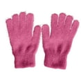 thumbnail image 1 of UTSJKR Ladies Gloves Magic Knit Gloves for Women Solid Colors Mittens Full Finger Mittens for Boys Girls Insulated Gloves Hot Pink, 1 of 5