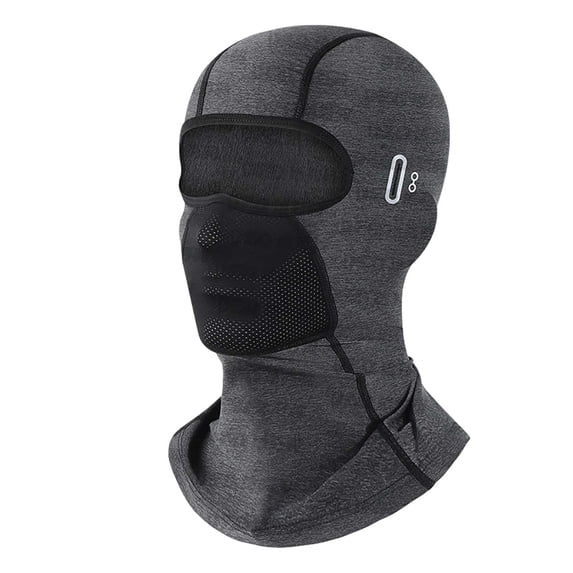 UTSJKR Men Quick Dry Breathable Balaclava Hat, Light Thin Warm Design, Skiing Cycling Outdoor Sports All Weather Cold Proof Head Cover Dark Gray