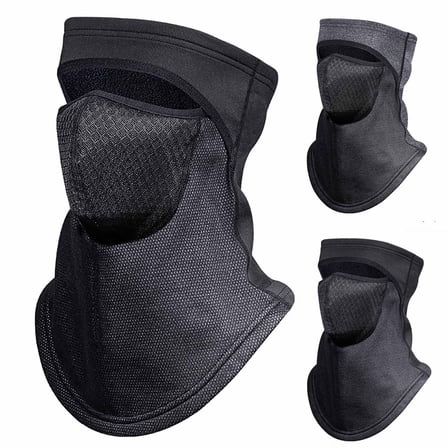 UTSJKR Men's Balaclava Ski Mask 3-in-1 Hat Neck Warmer Face Cover Windproof Cold-Proof for Outdoor Sports Dark Gray