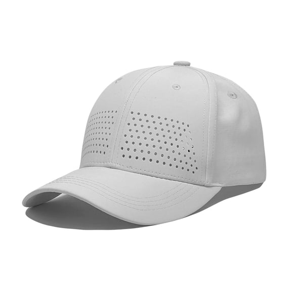 UTSJKR Men's Mesh Back Trucker Baseball Cap, Breathable Adjustable Lightweight Sun Hat for Sports Outdoor White
