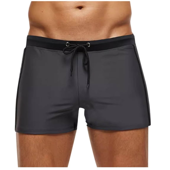 UTSJKR Men's Summer Swim Trunks Drawstring Elastic Waist Board Shorts Lightweight Casual Gym Workout Athletic Shorts Dark Gray XL