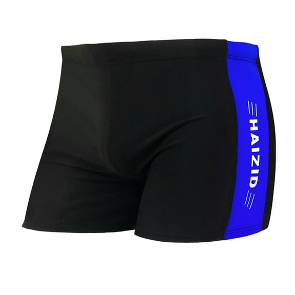 UTSJKR Men's Swim Shorts Classic Color Block Swimtuncks Gym Workout Boardshorts Quick Dry Shorts for Running Hiking Athletic Blue L