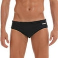 thumbnail image 1 of UTSJKR Men's Swimming Trunks Briefs Low Waist with Removable Pad Swimwear Elastic Beach Shorts Boxers Underwear Black 6, 1 of 7