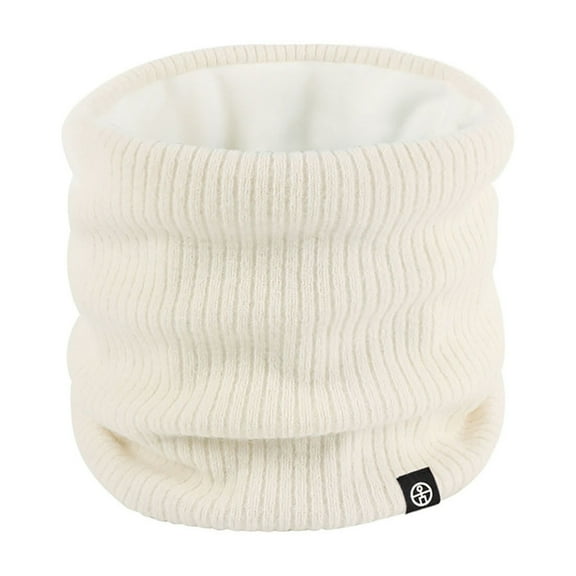 UTSJKR Neck Warmer Gaiter for Men Women Winter Soft Thick Warm Fleece Lined Face Ski Mask Scarf Cold Weather Running White