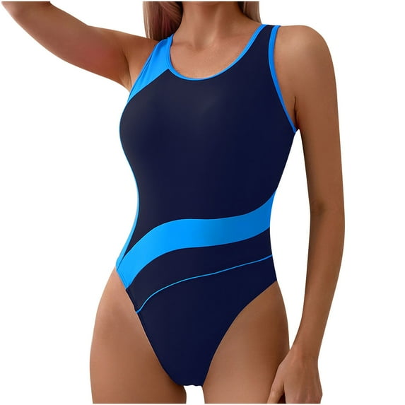 UTSJKR One Piece Bathing Suit for Women Tummy Control Slimming Swimsuits for Women Full Coverage Swimsuits for Women Blue S