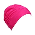 thumbnail image 1 of UTSJKR Fashion Swimming Cap for Women, Pleated Elastic Long Hair Swim Hat Casual Comfy Swimming Hats Hot Spring Bathing Caps Hot Pink, 1 of 6