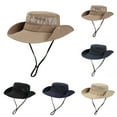 thumbnail image 1 of UTSJKR Sun Bucket Hats for Women Men Lightweight Breathable Packable Fisherman Hat Beach Cap with Adjustable Chin Strap Black, 1 of 2