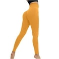 thumbnail image 1 of UTSJKR Seamless Workout Leggings for Women Butt Lifting Hidden Scrunch Leggings High Waisted Gym Yoga Lilliean Impact Pants Yellow M, 1 of 3