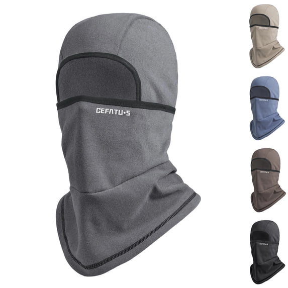 UTSJKR Ski Masks Fleece Balaclava for Men Women Windproof Face Mask Warm Neck Cover Outdoor Cold Wether Winter Hats Hood Coffee