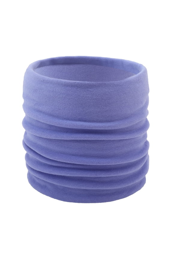 Solid Color Outdoor Face Shield Double Cotton Neck Warmer Bandana Winter Windproof Cycling Ski Snowboard Sports Scarf Purple