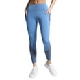thumbnail image 1 of UTSJKR Stretch High Waisted Yoga Pant for Women Running Workout Mesh Legging Side Pockets Squat Proof Tummy Control Tights Blue M, 1 of 3