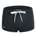 thumbnail image 1 of UTSJKR Swim Trunks for Men Square Leg Swimming Briefs Drawstring Swimsuit Board Shorts Quick Dry Beach Bathing Suit Shorts Black 8, 1 of 4