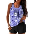 thumbnail image 1 of UTSJKR Two Piece Tankini Swimsuits for Womens 2025 Blouson Swim Tank Top with Boyshorts Swimwear Modest Bathing Suits Multicolor 10, 1 of 5