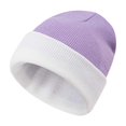 thumbnail image 1 of UTSJKR Unisex Classic Striped Knit Earflap Beanie Hat, Soft Warm Elastic Fabric, Thermal Cold Resistant Cap for Skiing Cycling Outdoor Casual Activities Blue, 1 of 2