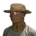 thumbnail image 1 of UTSJKR Unisex Full Face Neck Flap Fishing Hat, Quick Dry UPF 50 Wide Brim Foldable Outdoor Sun Cap Khaki, 1 of 5