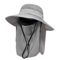 thumbnail image 1 of UTSJKR Unisex Outdoor Fishing Bucket Hat, UPF 50 UV Protection Adjustable Chin Strap Breathable Sun Cap Gray, 1 of 2