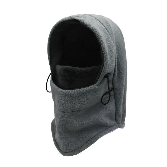 UTSJKR Unisex Polar Fleece Full Face Balaclava Hat, Windproof Thermal Neck Gaiter Cover, Breathable Warm Headgear for Skiing Cycling Running Outdoor Sports Dark Gray
