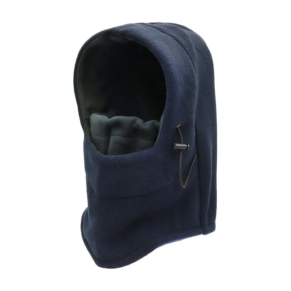 UTSJKR Unisex Polar Fleece Full Face Balaclava Hat, Windproof Thermal Neck Gaiter Cover, Breathable Warm Headgear for Skiing Cycling Running Outdoor Sports Navy