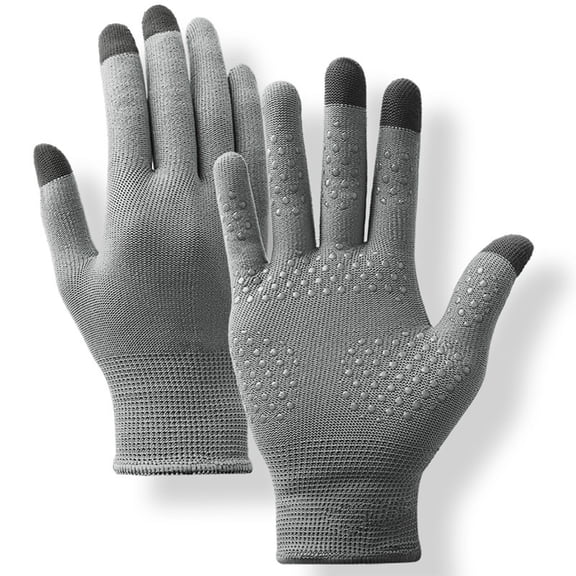 UTSJKR Unisex Sun Protective Driving Gloves UV Protection Summer Non Slip Touchscreen Lightweight Driving Gloves for Golf Gray