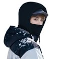 thumbnail image 1 of UTSJKR Unisex Three In One Multifunctional Thick Fleece Trapper Hat, Windproof Cold Proof Design, Outdoor Cycling Skiing All Weather Warm Headgear Black, 1 of 5