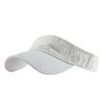 thumbnail image 1 of UTSJKR Unisex Washed Denim Sun Visor Hat, Retro Distressed Breathable Adjustable Cap Summer Beach Outdoor White, 1 of 3