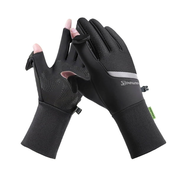 UTSJKR Unisex Winter Waterproof Touchscreen Gloves - Warm Fleece Lined Motorcycle Gloves for Fitness and Outdoor Sports Gray