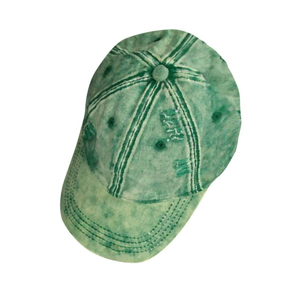 UTSJKR Vintage Baseball Cap for Men Women Golf Dad Hat Adjustable Low Profile Sun Protection Distressed Visor Cap Outdoor Green