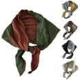 thumbnail image 1 of UTSJKR Vintage Light Long Scarf Wrap Shawl Cotton Linen Solid Color Two Tone Casual Beach Gauze Travel Trendy Scarf Coffee, 1 of 2