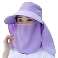 thumbnail image 1 of UTSJKR Wide Brim Sun Hat – Multifunctional UPF 50 Protection Bucket Fishing Hat Cap Waterproof Breathable Face Neck Flap Cover Folding Sun Hat Purple, 1 of 2