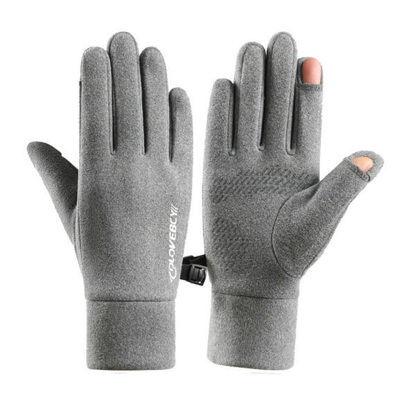 UTSJKR Windproof Warm Winter Gloves Comfortable Soft Material Sensitive Screen Suitable for Outdoor Sports Driving One Size Fits All Warmth Protection Gray