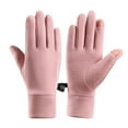 thumbnail image 1 of UTSJKR Windproof Warm Winter Gloves Comfortable Soft Material Sensitive Screen Suitable for Outdoor Sports Driving One Size Fits All Warmth Protection Pink, 1 of 1