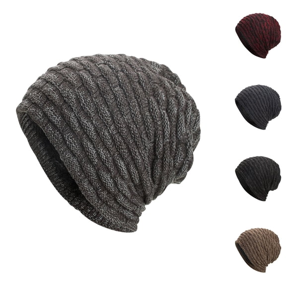 UTSJKR Winter Beanie Cold Weather Hats Soft Knitted Cuff Beanie Warm Skull Caps for Men and Women Warmer Stretchy Beanies Black