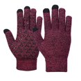 thumbnail image 1 of UTSJKR Winter Gloves, Glove for Men Women, Upgraded Touch Screen Texting Warm Running with Thermal Soft Knit Lining Wine, 1 of 2