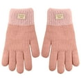 thumbnail image 1 of UTSJKR Winter Gloves for Women Touch Screen Ladies Thermal Fleece Warm knit Wool Snow Trendy Gloves for Cold Weather Pink, 1 of 5