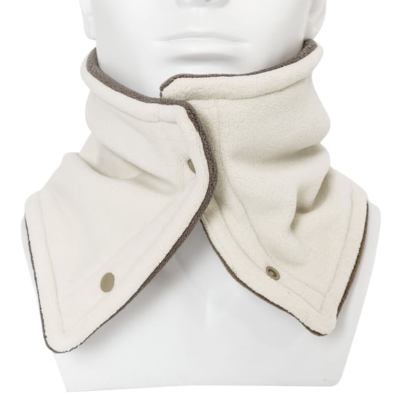 UTSJKR Winter Neck Warmer - Face Mask Cold Weather Neck Gaiter for Men Women Thick Fleece Lined Ski Outdoor Face Cover Scarf Beige