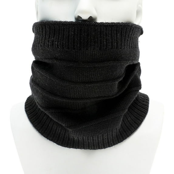 UTSJKR Winter Neck Warmer Gaiter for Men Women Windproof Ski Face Mask for Men Fleece Neck Warmer Face Cover Winter Neck Scarf Black