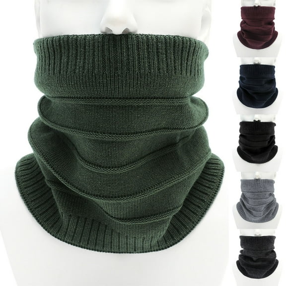 UTSJKR Winter Neck Warmer Gaiter for Men Women Windproof Ski Face Mask for Men Fleece Neck Warmer Face Cover Winter Neck Scarf Navy