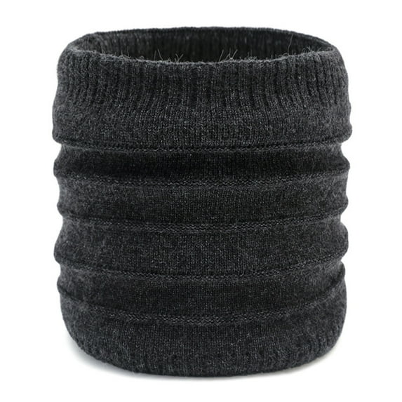 UTSJKR Winter Neck Warmer,Windproof Winter Thermal Neck Gaiter Unisex Circle Fleece Neck Warmer Tube Scarf Dark Gray