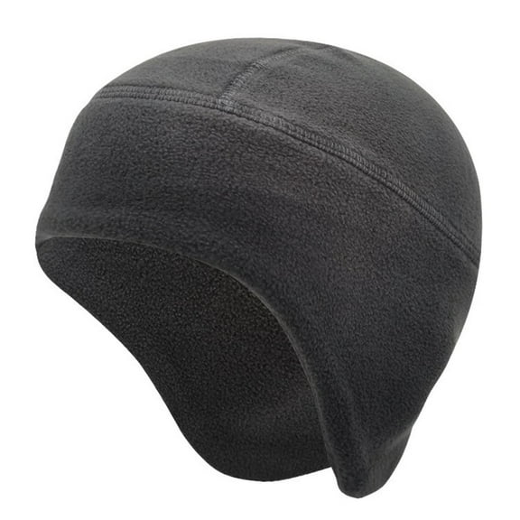 UTSJKR Winter Warm Running Caps - Cycling Beanie Sports Hats with Ear Cover for Men Women, Fits Under Motorcycle Helmets Dark Gray
