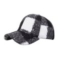 thumbnail image 1 of UTSJKR Women Casual Corduroy Solid Color Peaked Cap, Soft Warm Fabric Windproof Design, Outdoor Walking Shopping Daily Fashion Headwear White, 1 of 4
